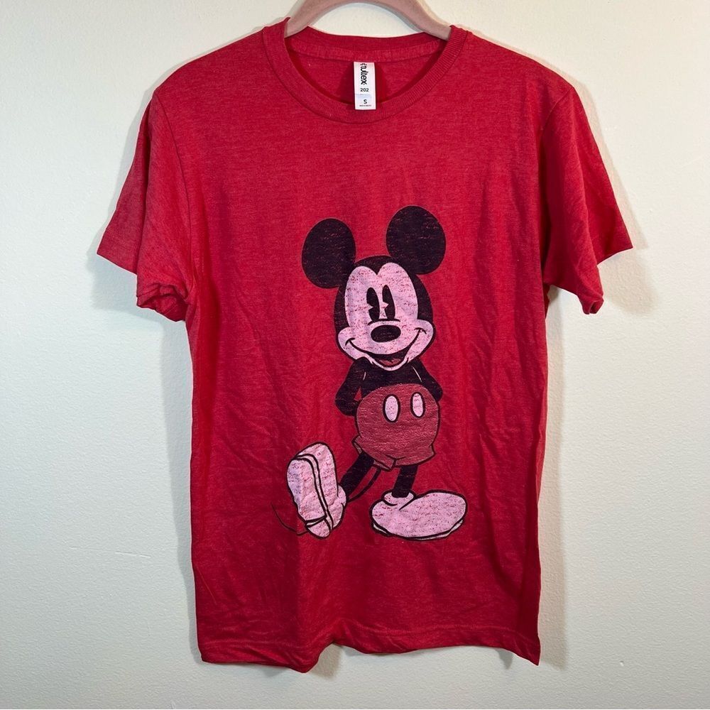 ✨ Tultex Red Mickey Mouse T-Shirt Unisex‎ Small